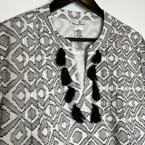 Tommy Bahama Black and White Mini Dress - Picture 4 of 6